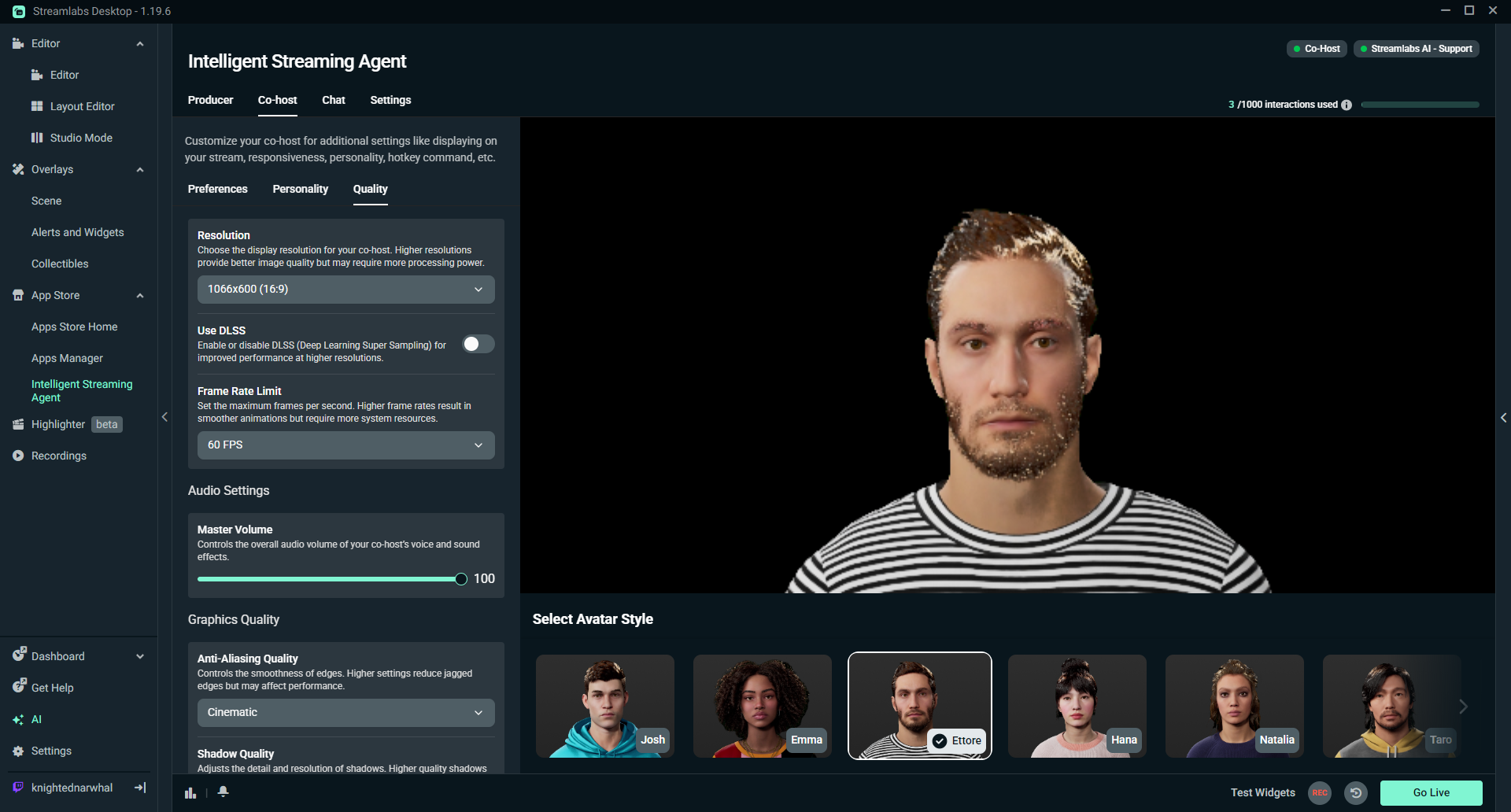 ISA quality settings